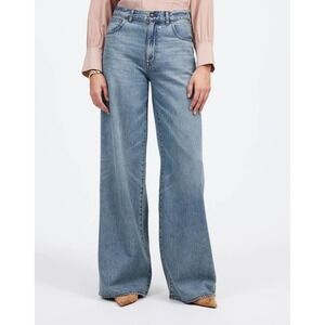 Madewell Womens Jeans Super Wide Leg Airy Denim NWT Sz 28 Billings Medium Wash